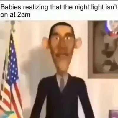 Babies realizing the night light isnt on at 2am