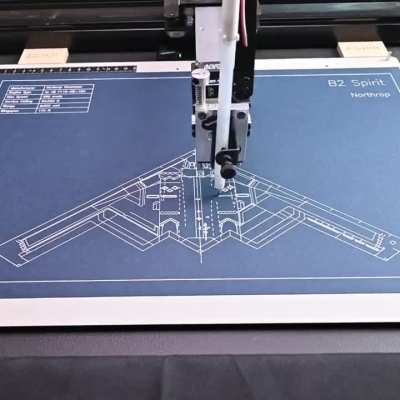 Drawing a B2 Spirit with a Plotter