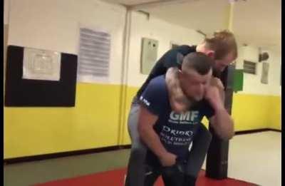 How to escape a rear choke in seconds..