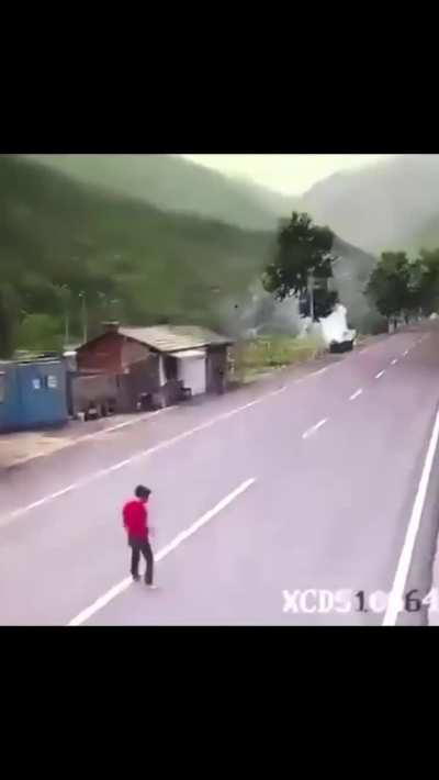 I don’t think his shoe survived that.