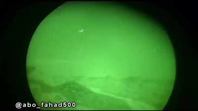 Night clashes with the Houthis on the Saudi-Yemeni border, filmed by the Saudi side(m61 vulcan 20mm)
