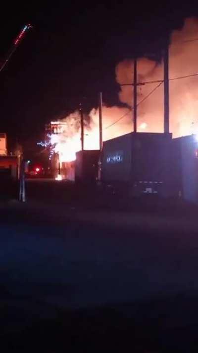 Fire at recycling center in Anaheim