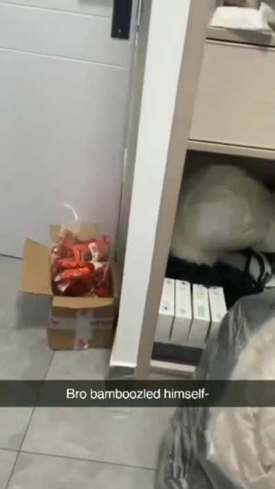 to steal a box of treats