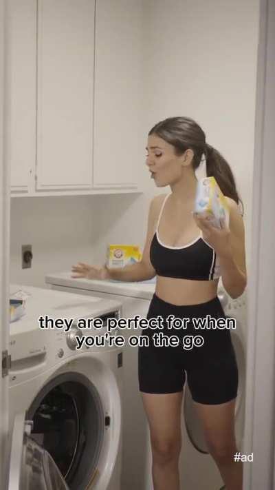 I could get used to doing laundry