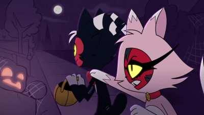 Moxxie and Millie Trick Or Treat Halloween Fan Animation by @Zangeiti