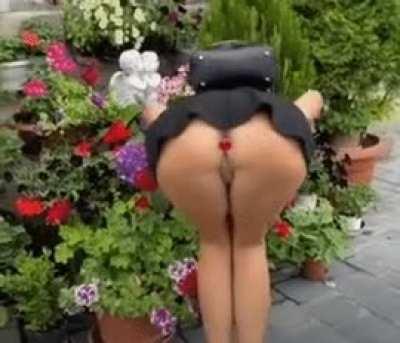 A girl should always stop and smell the flowers