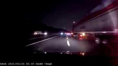 Love this truck driver so much, he gave me the opportunity to practice my quick reflexes