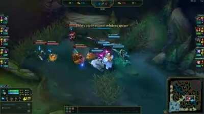 My GF hit a 4 man Nami bubble