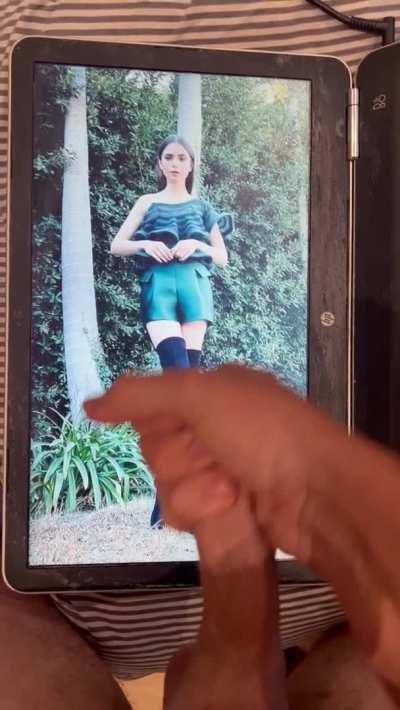 My newest Lily Collins Cum Tribute