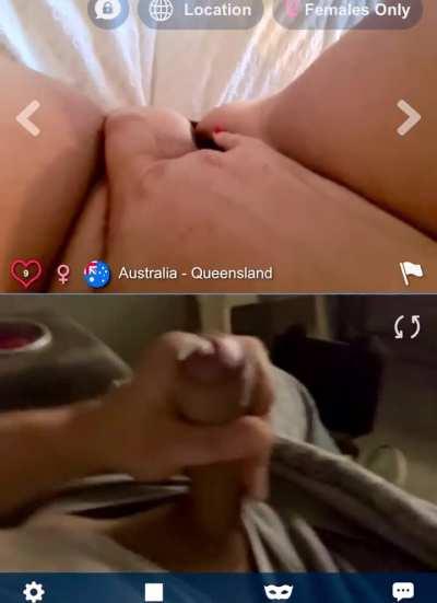 Australian lady tops me off💦pt2