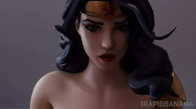 Wonder Woman riding (RapidBanana)