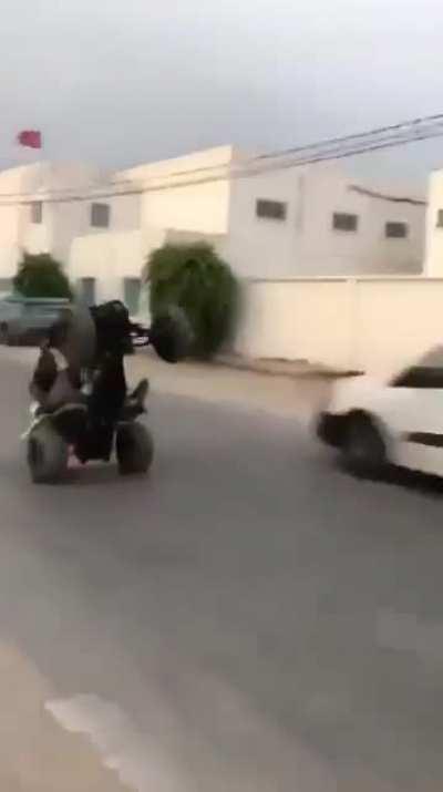 This ended in a headbutt.