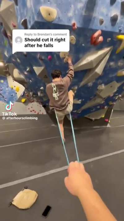 Resistance band while climbing
