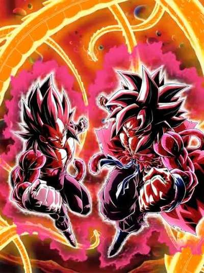 LR Full Power SSJ 4 Limit Breaker Xeno Goku and Vegeta