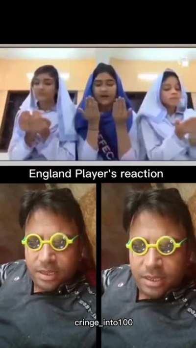 T:- pakistanis playing for pak win meanwhile england replying with okay