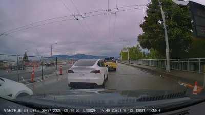 [OC] Left lane ends, no signal, but I bet I'm the asshole. 