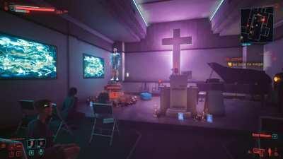 Hacked some dude's hologram during his funeral in one of the gigs. Didn't expect the result