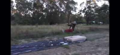 WCGW tying yourself to a moving vehicle?