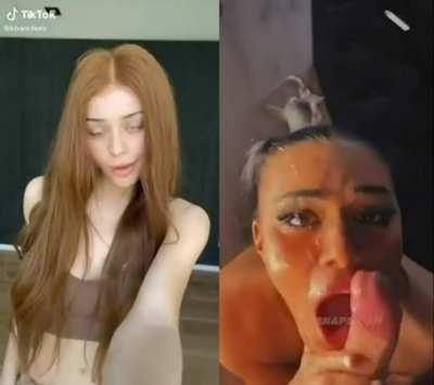 From Tiktok To Sucking Cock 😮