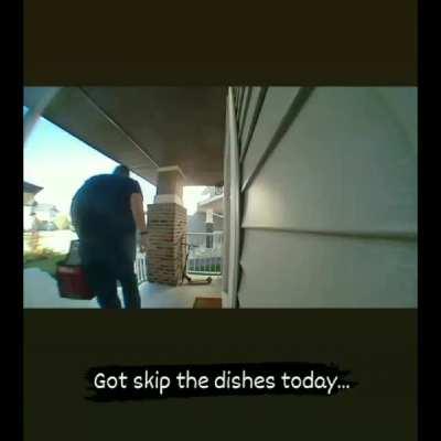 A friend ordered Skip the Dishes and had it rage delivered
