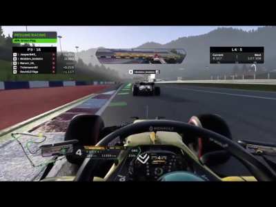 My fault or the guy in front of me