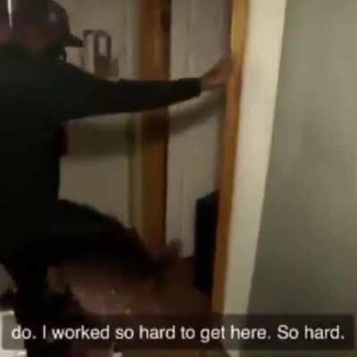 Minority business owner who invested life savings into bar that was destroyed in the riots cries while looters come back to steal from his safe