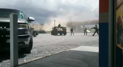 Mexican marines fight against the Sicarios in Tamaulipas Mexico