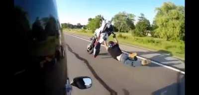 Legend has it the bike is still rolling