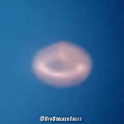 Close Up UFO Through Telescope.