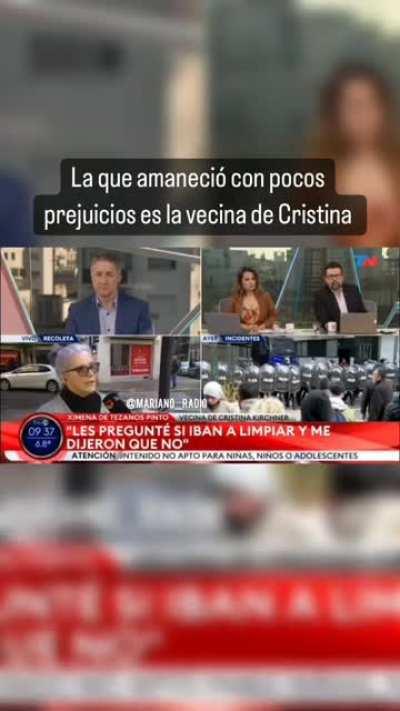 Basada la vecina de Cristina.