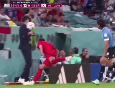 South Korea [0] - 0 Uruguay - Great Head Shot 22'