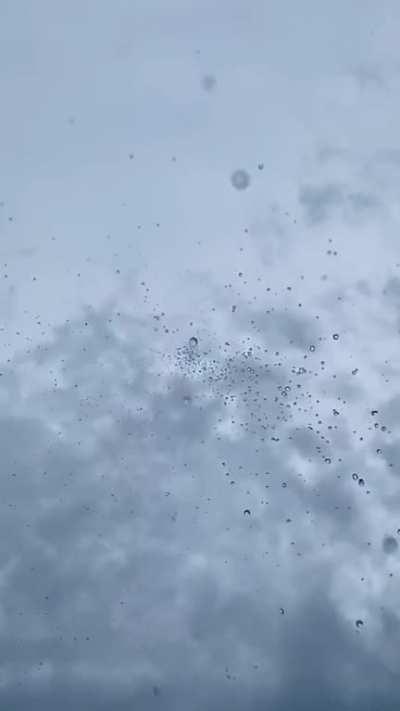 When the clouds cry.