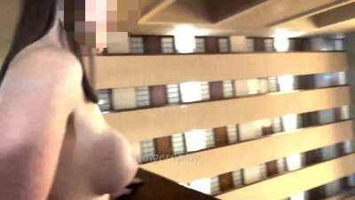 Going nude in the hotel [GIF]