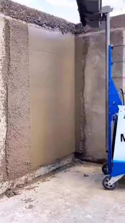 This plastering machine is super cool