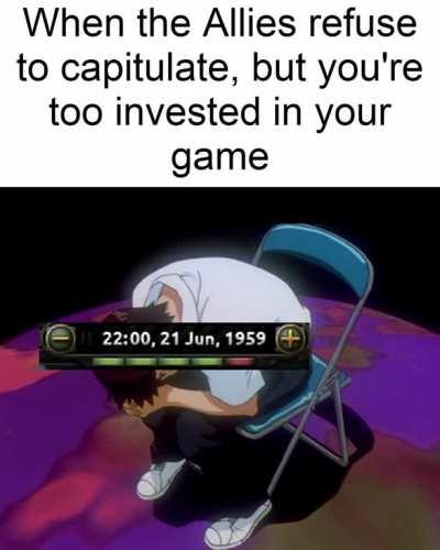 This was me, I was the one too invested