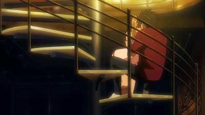 Takashi Komuro nearly gets erect from Rei Miyamoto [Highschool of the Dead] (Episode 6)