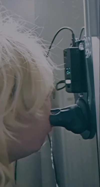 Practicing with my toy