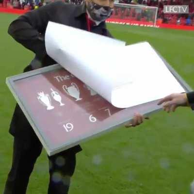 Liverpool players giving a Guard of Honour to kitman Graham Carter who's retiring after 35 years at the club
