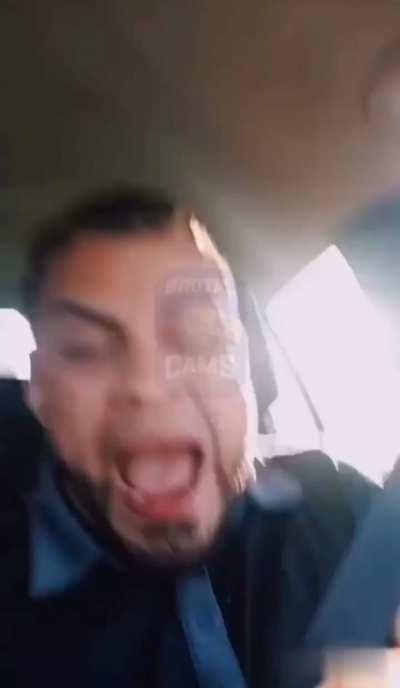 Bro was ranting so much he crashed his car😭😭😭