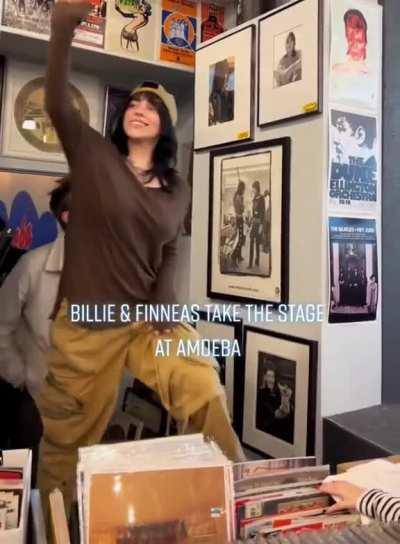 Billie takes the stage