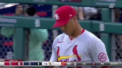 [Highlight] Johan Oviedo catches a comebacker and proceeds to yeet it into left field, giving the Tigers their first run