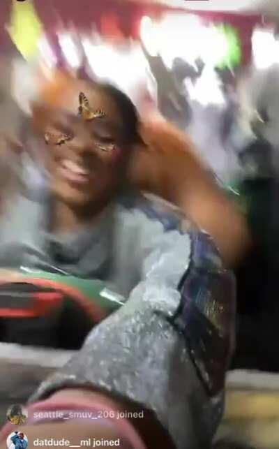 Tits out dressing room