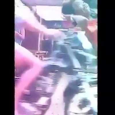 Doing tiktok in the middle of the road