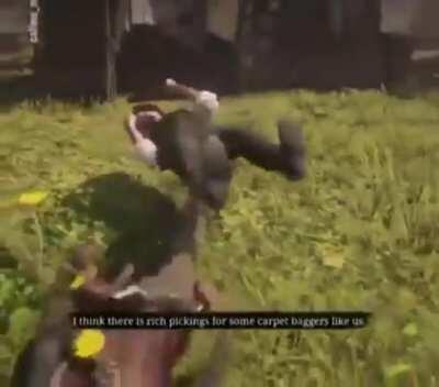 [Read Dead Redemption 2][x-post from (r/PS4)] You can't fight gravity