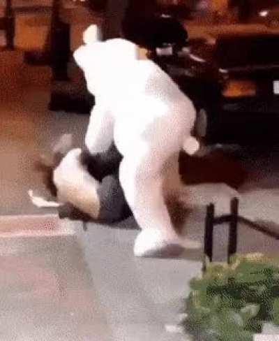 easter bunny beatdown