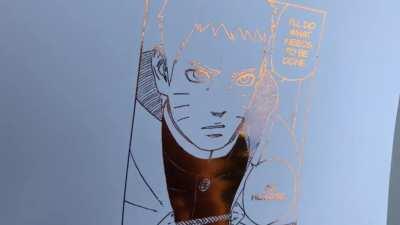 I like to make foil prints of my favorite manga panels!