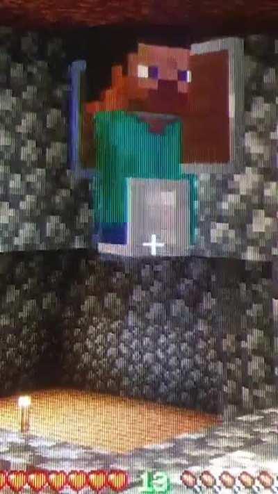 Just playing minecraft with my friend and this happends lol