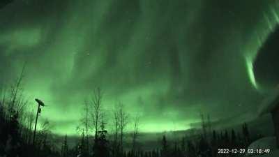 Here is last night's aurora time lapse.