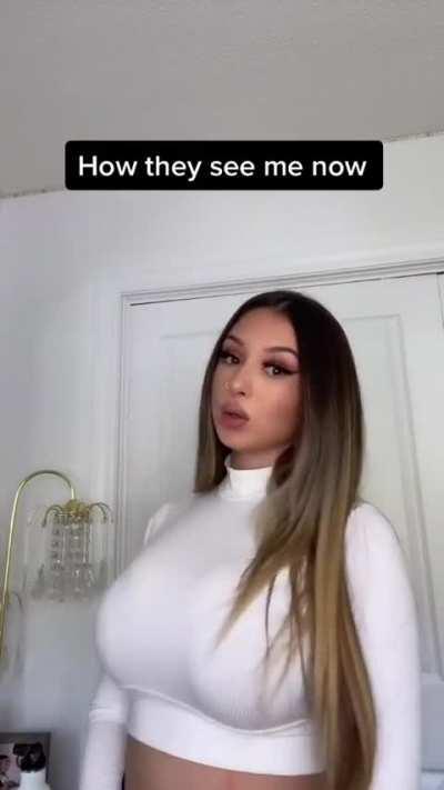 Busty Arab in a tight white top 🤤