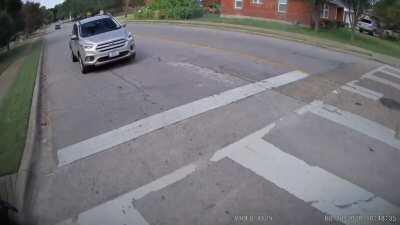 I put a dual dash cam two days ago. People are always rolling these four way stops in my neighborhood. Dallas, TX [USA]